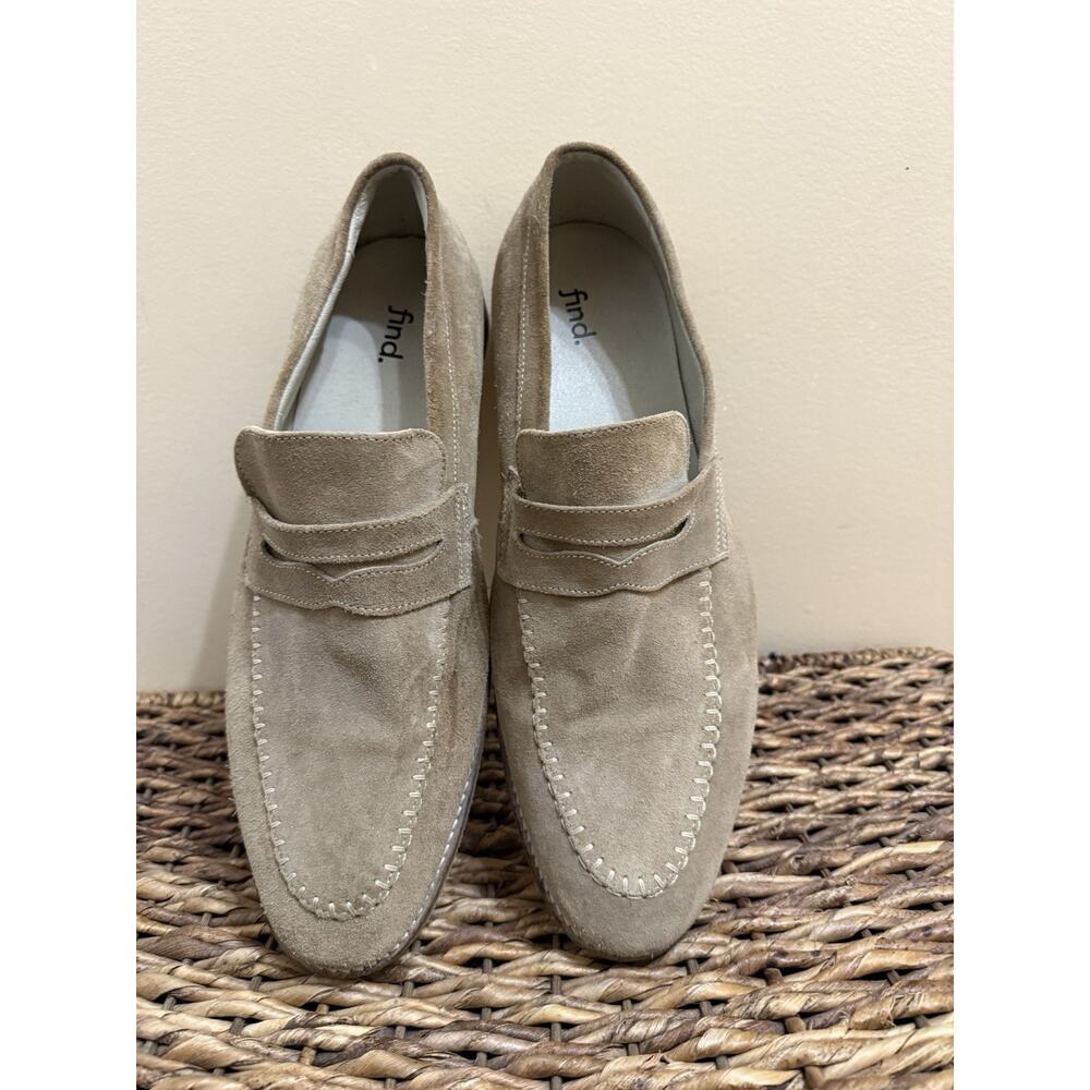 Moccasins Leather Shoes Men Beige US12 Old Money Preppy